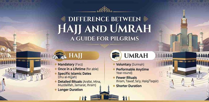 Difference Between Hajj and Umrah